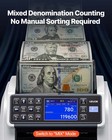 Vevor Money Counter Machine Mixed Denomination Cis Uv Mg Ir Dd Dbl Hlf Detection