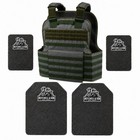 Bulletproof Vest Level 3a Body Armor Multi Threat 10x12 6x8 Verdantguard Bundle