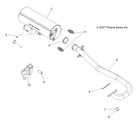 Polaris Exhaust Silencer Weld  High Temp Powder Paint  Black