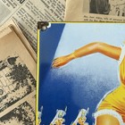 Vintage 1957 Veedol Motor Oil Gas Station 8x12 Inches Porcelain Enamel Sign