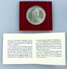 1973 Two-dollar  flamingo  Sterling Silver  2 Coin Of The Bahamas  Sealed W  Coa