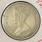 1880 Great Britain One 1 Florin Gothic Victoria Nice Xf Condition Scarce Quality