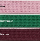 1  Cotton Webbing - 10 Continuous Yards - Many Colors Available - Made In Usa