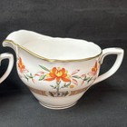 Royal Worcester Chamberlain  orange  Cream And Sugar Bowl Set  1