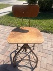 Industrial Swivel Adjustable Drafting Stool By Toledo Metal Furniture Co 