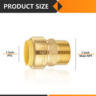Efield  2 To100 Pack  1  Push Fit    1  Male Adapter Brass Fittings No Lead