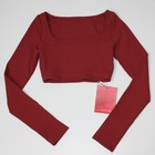 Tiger Friday Honest Long Sleeved Crop Top In Rosewood   Size As Adult Small Nwt
