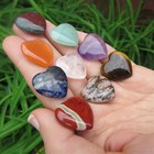 Mini Crystal Heart Stone Carving  75  Carved Crystal Heart Gift - Love Stone