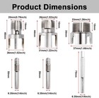 3pcs Pvc Pipe Threader Kit 1 2  3 4  1  Npt  Integrated Internal   External Pipe