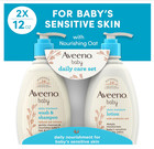 Aveeno Baby Daily Care Gift Set With Oat Extract   Prebiotic Oat  Contains Daily