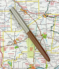 Vintage Cocoa Parker 51 Fountain Pen Aerometric Filler - Flaws - Smooth Writer