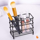 Stainless Steel Toothbrush Holder Toothpaste Stand Bathroom Organizer Black