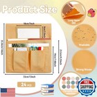 24 Pcs Chair Pockets For Classroom 13x14 Inch Seat Sacks With Name Tag For Cl