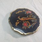 Vintage Stratton Pheasant Bird Compact Gold Tone Black - Some Wear See Images