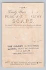Victorian Trade Card Boy In Patriotic Outfit With Flag Lautz Bros Soaps Damaged