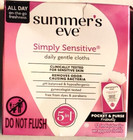 Summer s Eve Cleansing Cloths For Sensitive Skin Clinically Tested Ph Balanced