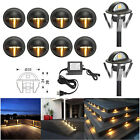 20pcs Low Voltage Led Deck Lamp Step Stair Light Outdoor Landscape Yard Lighting