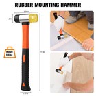 43-piece Laminate Flooring Tools With Sturdy Double-ended Hammer  Orange