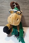 Gemmy Singing Moose  w Eyeglasses  best Day Of My Life  Christmas Plush  video 