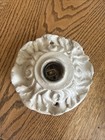 Vintage Art Deco Ceiling Mount Light Fixture Plaster Floral Old Hardware