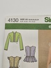 Simplicity Sewing Pattern 4130 Size 16-24 Misses  Jacket Or Vest  Uncut 
