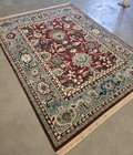 Vintage 8x10 Indian Handknotted Wool Rug