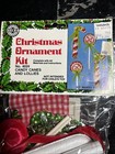 Vtg  Holiday Candy Canes lollies No  4024 Sequin Bead Christmas Ornament Kit Nos