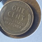 1957 D Penny Error L rim Back L rim