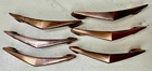 Set Of 6 Vintage Ajax Usa Mid Century Modern Cabinet Drawer Pulls Copper Tone