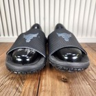 Mens 8 Under Armour Project Rock Slides Black Lugged Slip On Sandals 3025237-001