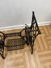 Vintage Cast Iron Sewing Table Base Metal Treadle Machine Singer Stand Old Black