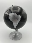 Black And Silver World Globe Replogle Spectrum 6   decorative W stand Rotates