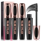 3 Pcs 4d Silk Fiber Lash Mascara Waterproof Mascara Eyelash Extension Thicker Vo