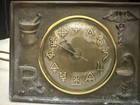 Vintage 1960 s Apothecary Pharmaceutical Metal Desk Clock Works