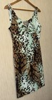 Vintage L t Creation Animal Print Cavalli Style Dress Size Designer Rare Y2k