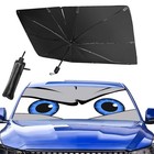 Upgraded Car Windshield Sun Shade Umbrella  Car Shade Front Windshield Sun Grey