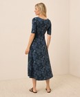 Pact Fit And Flare Signature Scoop Dress Solstice Floral S W14