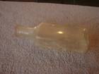 Old Vintage Medicine Bottle Embossed Measurements On Side  Clear