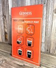 Guinness Beer How To Pour Metal Tin Sign Retro Vintage Style Garage Man Cave New