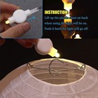 Paper Lantern Lights Battery Operated Hanging Led 12 Pack Warm White