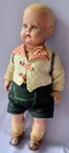 Rare Antique Celluloid Boy Bavarian Jointed Doll Vintage Germany 16 