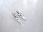 2 Extra Tiny Small Silver Metal Celtic Swirly Filigree Hair Clip For  Fine Thin