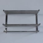 24  Wall Mounted 3-tier Towel Rack Rail Holder Storage Shelf Bathroom Hotel Sale
