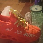 Boys Athletic Low Top Lace-up Sneakers Orange yellow  just  Us 5