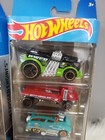 New Lot Mattel Hot Wheels City 5 Car Truck Set New Factory Sealed Hfv89 Hfv90