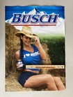 1992 Nos  I        Busch Light Beer Model Hot Girl Model Poster Vintage Cowgirl Rare
