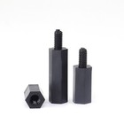 M2-m4 Plastic Nylon Hex Hexagon Standoff Spacer Screw Bolt Nut Male-female Black