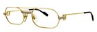 Vintage Cartier Santos 53mm 23k Gold Aviator Eyeglasses France Excellent Unisex