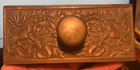 Vintage Brass Oriental Foo Dog Ink Blotter Roller Eastlake