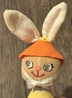 Vintage Plush Dakin 1950   s Dream Pets Bunny Rabbit Antique Plush Polka Dot Rare 